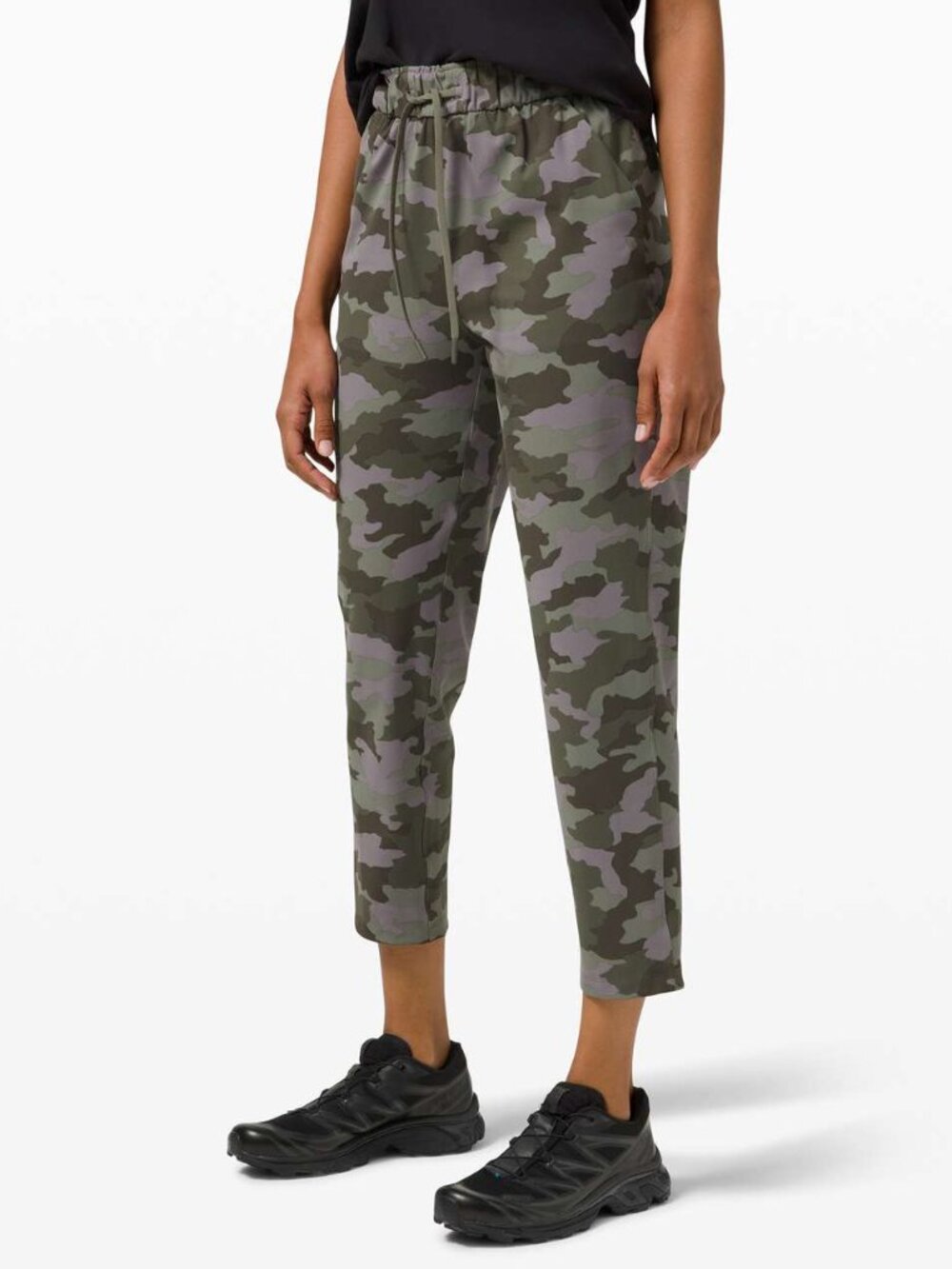 Lululemon Women's Keep Moving Pant 7/8 - Lavender/Green Camo